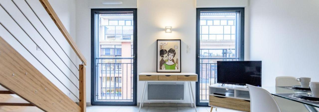 302 - Appartement Duplex Moderne - Jeanne d'Arc, Toulouse Extérieur photo